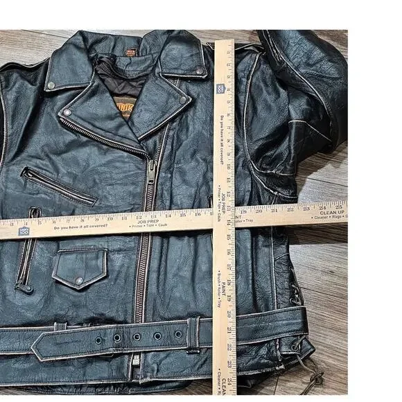 Vintage Unik Biker Jacket USAZip Outer LinerXXLChest 44